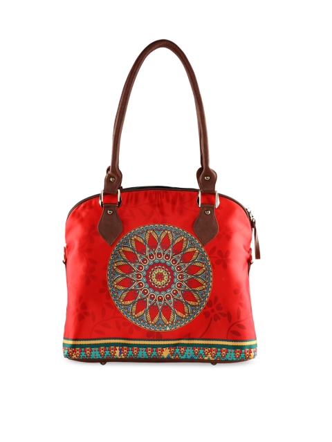 

All Things Sundar Red Printed Shoulder Bag