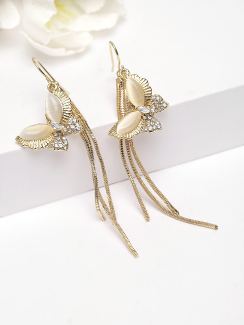 

AVANT-GARDE PARIS Gold Plated Antique Contemporary Drop Earrings