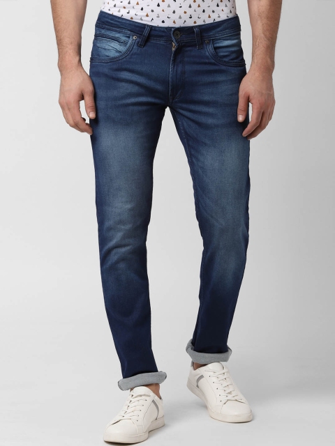 

Peter England Casuals Men Navy Blue Skinny Fit Mid-Rise Clean Look Jeans