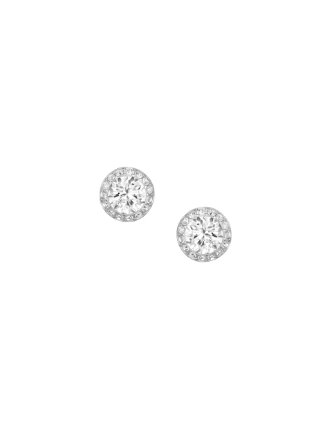 

SWAROVSKI Rhodium-Plated Angelic Pierced Earrings, White