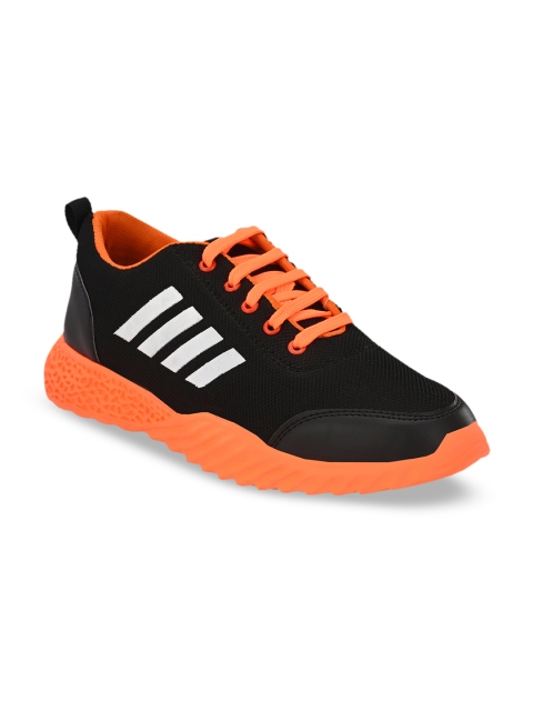 

Prolific Men Black & Orange Running Shoes