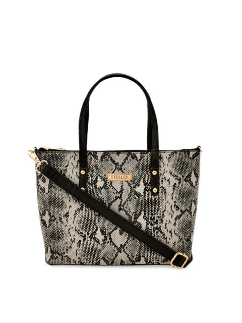 

STELLER Black & Brown Printed Shoulder Bag