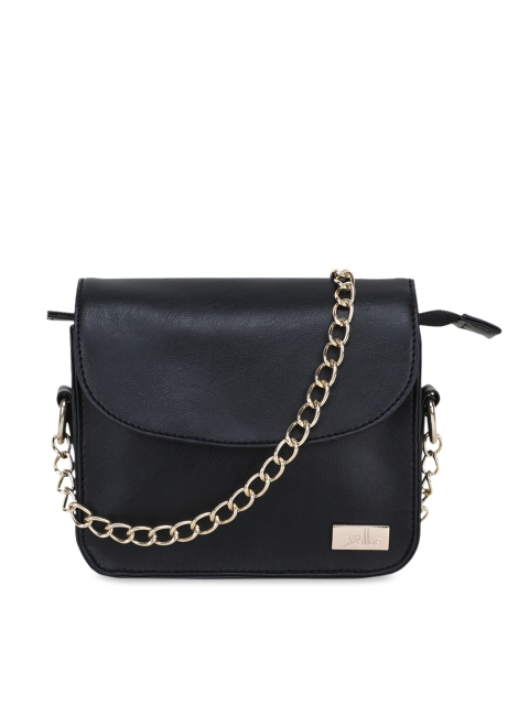 

yelloe Black Solid Sling Bag