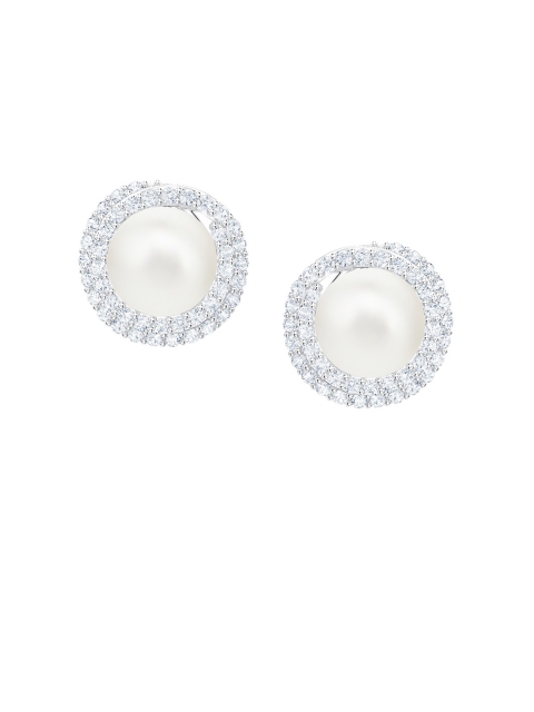 

SWAROVSKI White Rhodium-Plated Studs