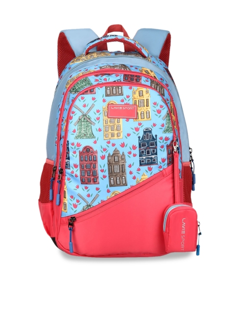 

Lavie Sport Unisex Blue & Red Backpack