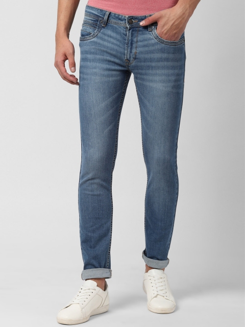 

Peter England Casuals Men Blue Skinny Fit Mid-Rise Clean Look Stretchable Jeans