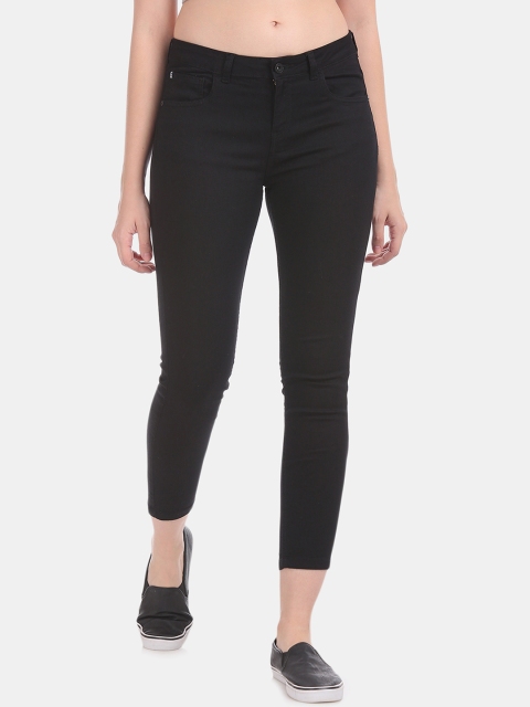 

Sugr Women Black Skinny Fit Mid-Rise Clean Look Stretchable Jeans