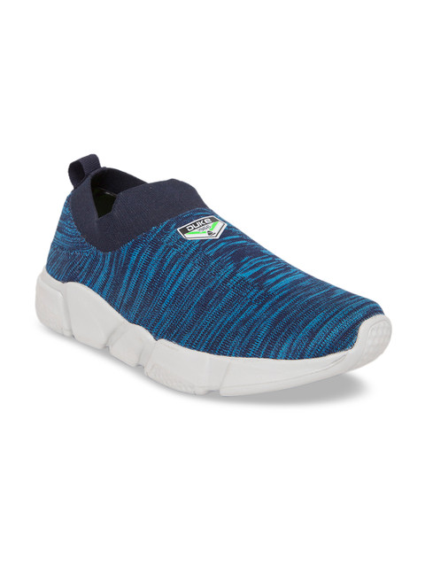 

Duke Men Navy Blue Textile Walking Shoes