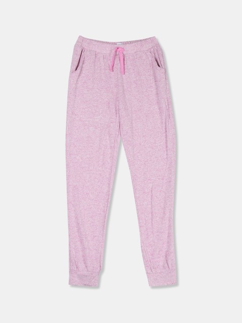 

GAP Girls Pink Solid Softspun Pull-On Joggers