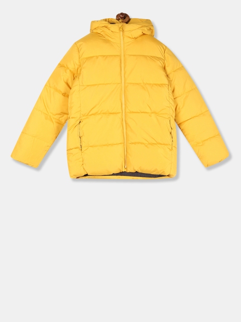

GAP Boys Yellow Solid Puffer Jacket
