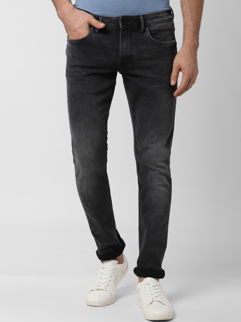 

Peter England Casuals Men Charcoal Grey Skinny Fit Mid-Rise Clean Look Stretchable Jeans