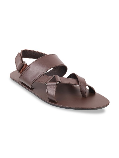 

Metro Men Brown Leather Sandals