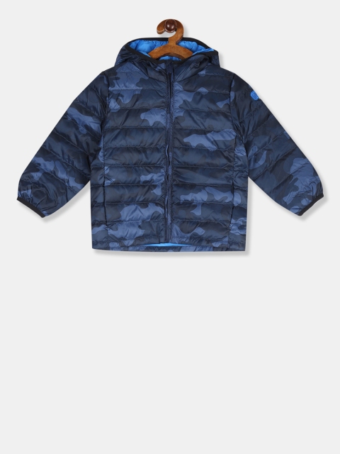 

GAP Boys Navy Blue Printed Puffer Jacket