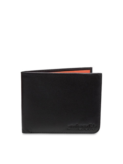 

amicraft Men Black Solid Two Fold Wallet