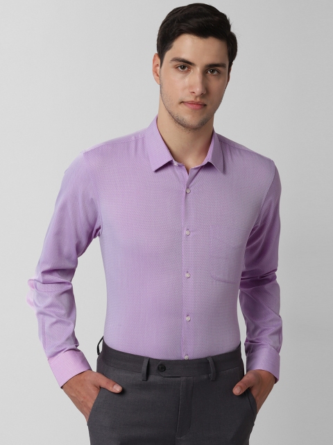 

Peter England Men Purple Regular Fit Printed Formal Shirt