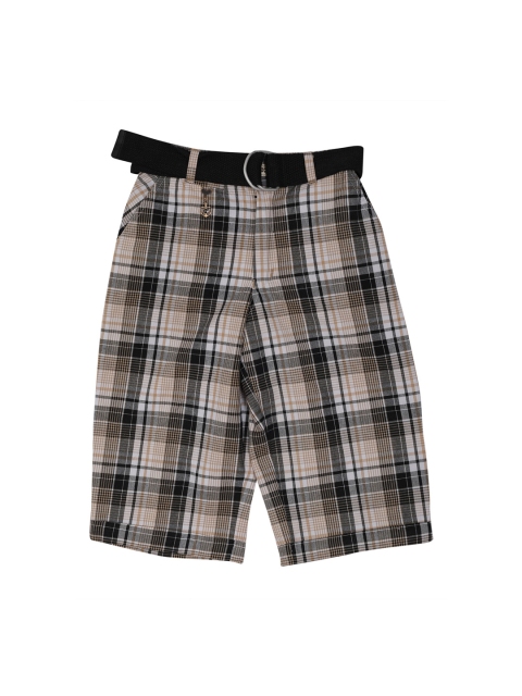 

Noddy Boys Brown Checked Regular Fit Regular Shorts