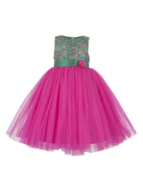 

Toy Balloon kids Girls Pink Printed Fit and Flare Dress