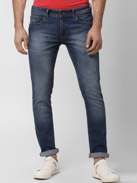 

Peter England Casuals Men Navy Blue Skinny Fit Mid-Rise Clean Look Stretchable Jeans