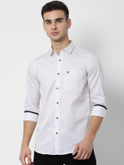 

Allen Solly Men White & Red Slim Fit Printed Casual Shirt