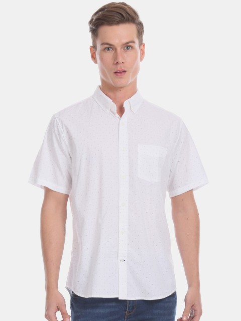 

GAP Men White Dot Printed Casual Shirt