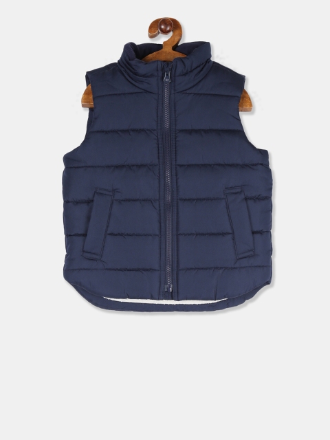 

GAP Boys Navy Blue Solid Padded Jacket