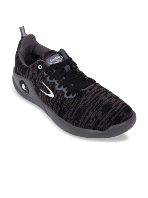 

Duke Men Black Textile Running Shoes