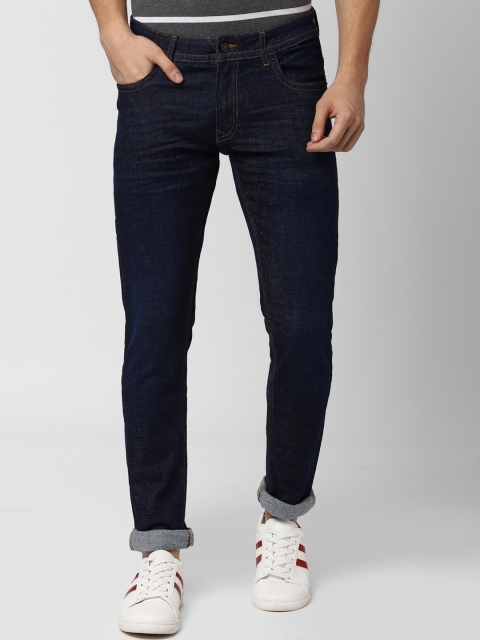 

Peter England Casuals Men Navy Blue Skinny Fit Mid-Rise Clean Look Stretchable Jeans