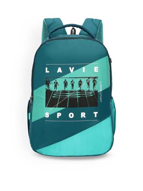 

Lavie Sport Unisex Teal Blue Graphic Backpack