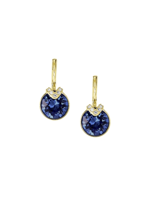 

SWAROVSKI Women Gold-Plated & Blue Bella V Pierced Earrings