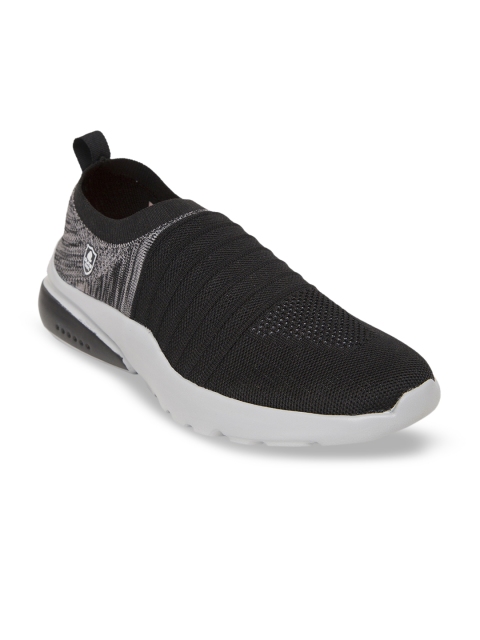 

Duke Men Black Textile Walking Shoes