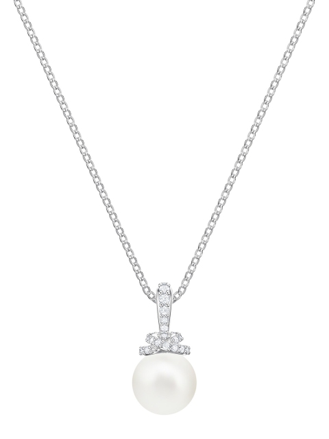 

SWAROVSKI Women ORIGINALLY:PENDANT SML CRY/CZWH/RHS Necklace, White