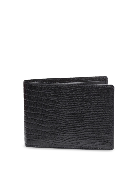 

amicraft Men Black Textured Two Fold Wallet