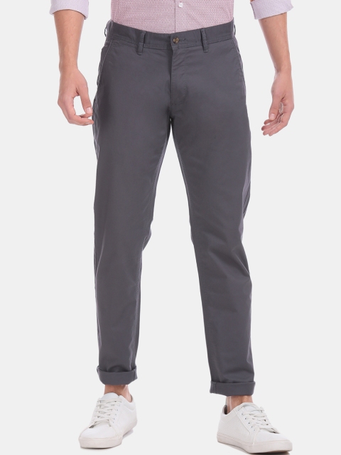 

Cherokee Men Grey Slim Fit Solid Chinos