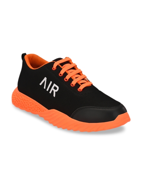 

Prolific Men Black & Orange Running Shoes