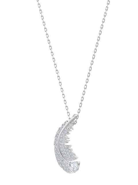 

SWAROVSKI Rhodium-Plated Silver-Toned & White Crystal Studded Jewellery Set