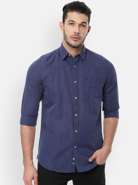 

Van Heusen Sport Men Blue Slim Fit Solid Casual Shirt