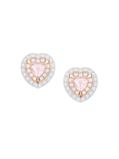 

SWAROVSKI Pink Rhodium-Plated Studs