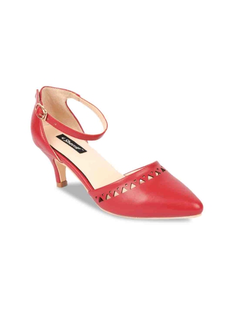 

Sherrif Shoes Women Maroon Embellished Pumps