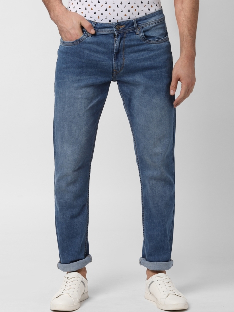

Peter England Casuals Men Blue Tapered Fit Mid-Rise Clean Look Stretchable Jeans