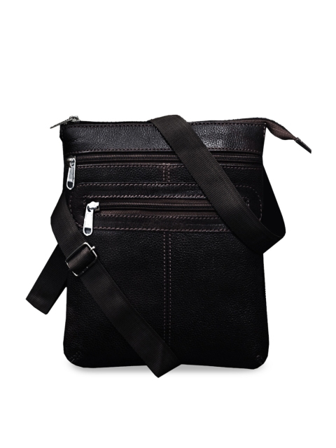 

ABYS Unisex Black Solid Messenger Bag