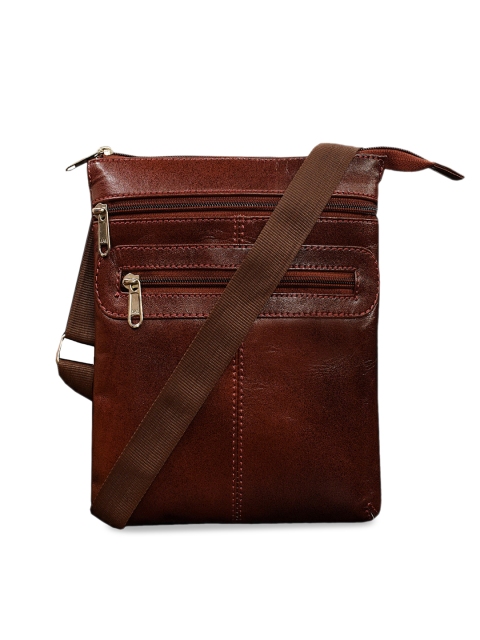 

ABYS Unisex Brown Solid Messenger Bag
