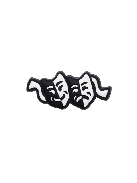

Crocs Men Black & White Theatre Masks Jibbitz Shoe Charm