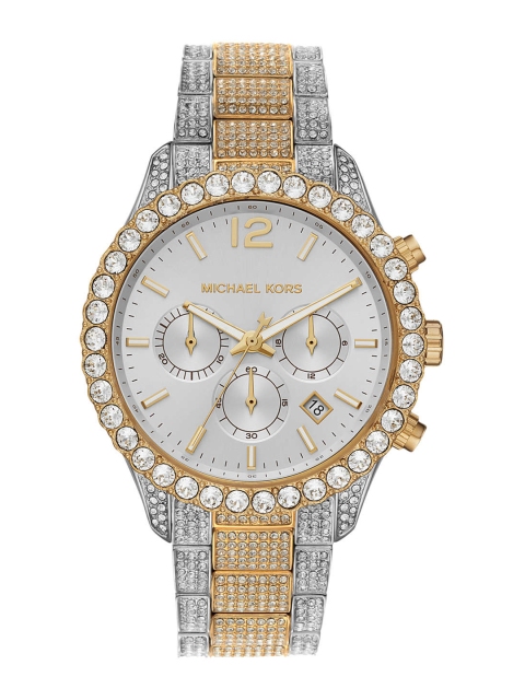 

Michael Kors Women White & Silver-Toned Analogue Watch MK6792