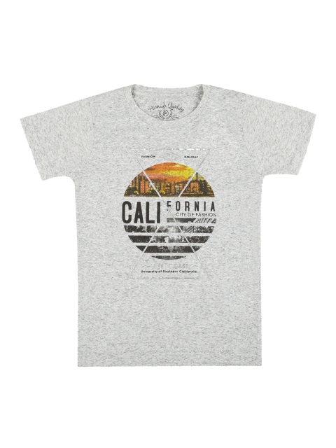 

Lil Tomatoes Boys Grey Printed Round Neck T-shirt
