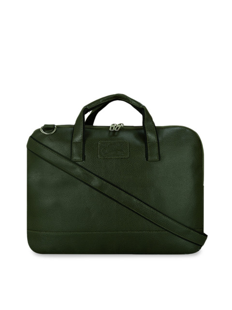 

Leather World Unisex Green Solid Laptop Sleeve