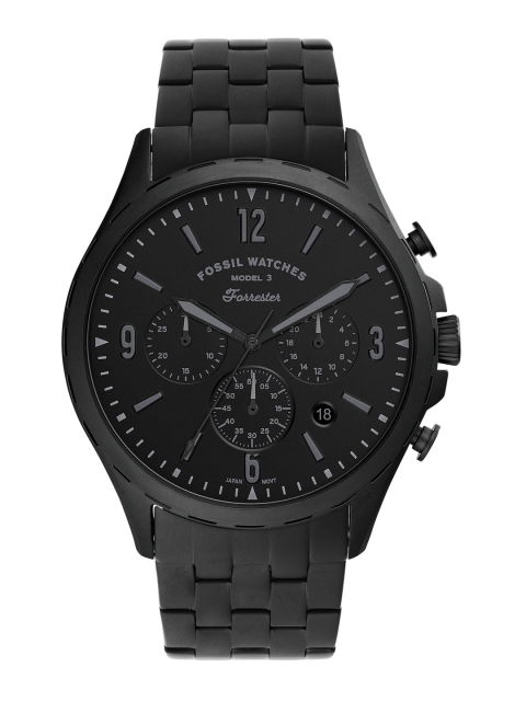 

Fossil Men Black Chronograph Watch FS5697