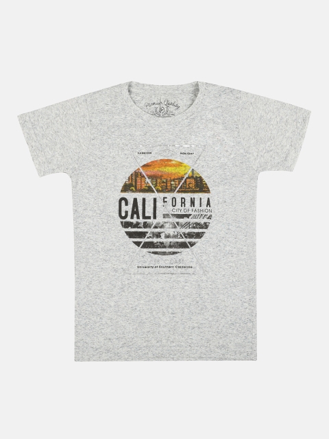 

Lil Tomatoes Boys Grey Printed Round Neck T-shirt