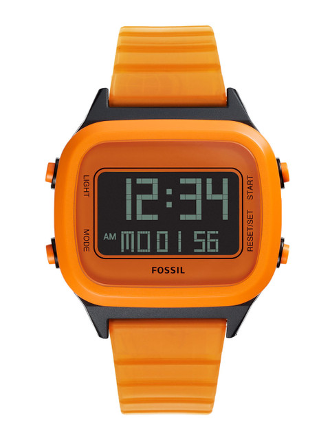 

Fossil Men Orange Digital Watch FS5678