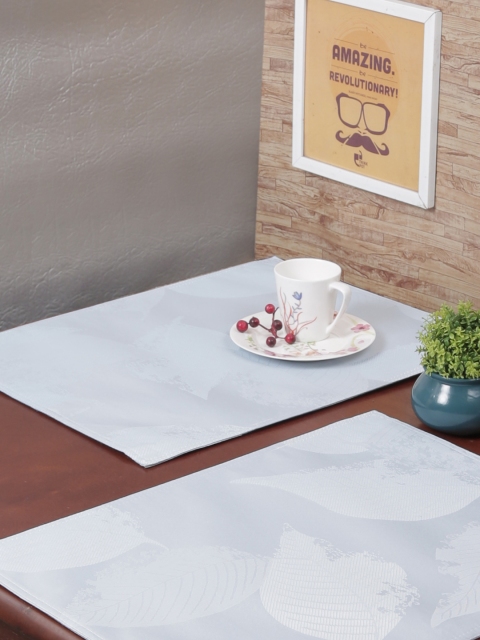 

RANGRAGE Set of 6 Blue Textured Table Placemats
