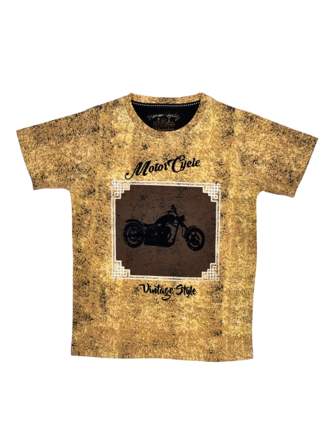 

Lil Tomatoes Boys Brown Printed Round Neck T-shirt